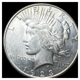 1923-S Silver Peace Dollar CLOSELY  UNCIRCULATED