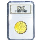1893 $10 Gold Liberty Eagle NGC MS62