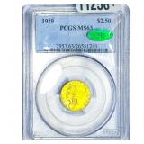 1929 $2.50 Gold Quarter Eagle PCGS MS63