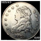 1825/4/3 Capped Bust Quarter CHOICE AU