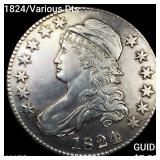 1824/Various Dts Capped Bust Half Dollar CHOICE AU