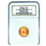 1995 Wheat Cent NGC MS67 RD