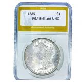 1885 Morgan Silver Dollar PGA Brilliant UNC