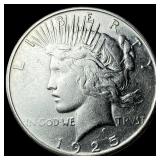 1925-S Silver Peace Dollar CLOSELY UNCIRCULATED