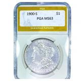 1900-S Morgan Silver Dollar PGA MS63