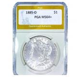 1885-O Morgan Silver Dollar PGA MS64+