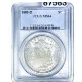 1885-O Morgan Silver Dollar PCGS MS64