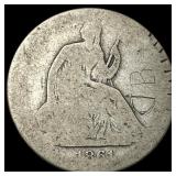 1861-S Seated Liberty Silver Half Dollar  NICELY