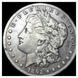 1892-CC Silver Morgan Dollar HIGH GRADE