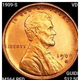 1909-S VDB Wheat Cent CHOICE BU RD