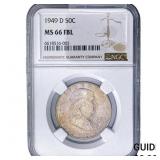 1949-D Franklin Half Dollar NGC MS66 FBL