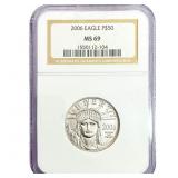 2006 1/2oz Platinum Eagle $50 NGC MS69