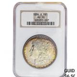 1884-S Morgan Silver Dollar NGC AU58