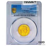 1913 France 20 Francs .1867 AGW PCGS MS65