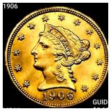 1906 $2.50 Gold Quarter Eagle CHOICE BU+