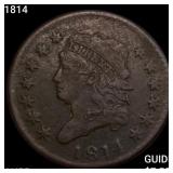 1814 Classic Head Large Cent HIGH GRADE