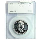 1950 Franklin Half Dollar SEGS PR67