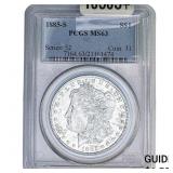 1885-S Morgan Silver Dollar PCGS MS63