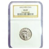 2002 1/4oz Platinum Eagle $25 NGC MS69