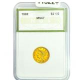 1902 $2.50 Gold Quarter Eagle NGS MS67