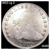 1803 Lg 3 Draped Bust Dollar CLOSELY UNCIRCULATED