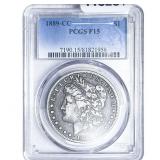 1889-CC Morgan Silver Dollar PCGS F15