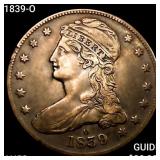 1839-O Capped Bust Half Dollar CHOICE AU