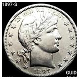 1897-S Barber Half Dollar NEARLY UNCIRCULATED