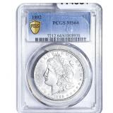 1892 Morgan Silver Dollar PCGS MS64