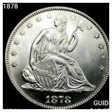 1878 Seated Liberty Half Dollar GEM BU