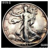 1919-S Walking Liberty Half Dollar HIGH GRADE+
