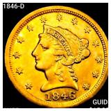 1846-D $2.50 Gold Quarter Eagle HIGH GRADE