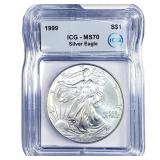 1999 Silver Eagle ICG MS70
