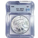 1999 Silver Eagle ICG MS70