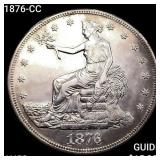 1876-CC Silver Trade Dollar CHOICE AU