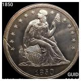 1850 Seated Liberty Dollar CHOICE BU+