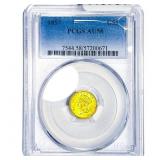 1857 Rare Gold Dollar PCGS AU58