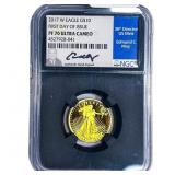 2017-W 1/4oz $10 Gold Eagle NGC PF70 UC