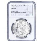 1900-O/CC Morgan Silver Dollar NGC MS64