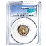 1862 CAC Indian Head Cent PCGS PR64