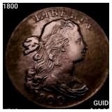 1800 Draped Bust Large Cent NEARLY UNCIRCULATED