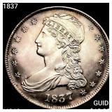 1837 Capped Bust Half Dollar CHOICE BU