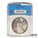 1879-S REV78 Morgan Silver Dollar ANACS MS63