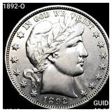 1892-O Barber Half Dollar UNCIRCULATED