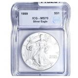 1999 Silver Eagle ICG MS70