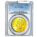 1894 $20 Gold Double Eagle PCGS MS62