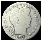 1897-S Barber Half Dollar NICELY CIRCULATED