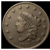 1831 Coronet Head Large Cent CHOICE AU