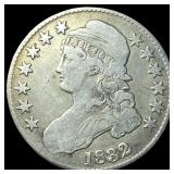 1832 Capped Bust Half Dollar LIGHTLY CIRCULATED