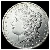 1896-O Silver Morgan Dollar ABOUT  UNCIRCULATED